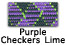 Purple Checkers Lime