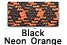 Black Neon orange